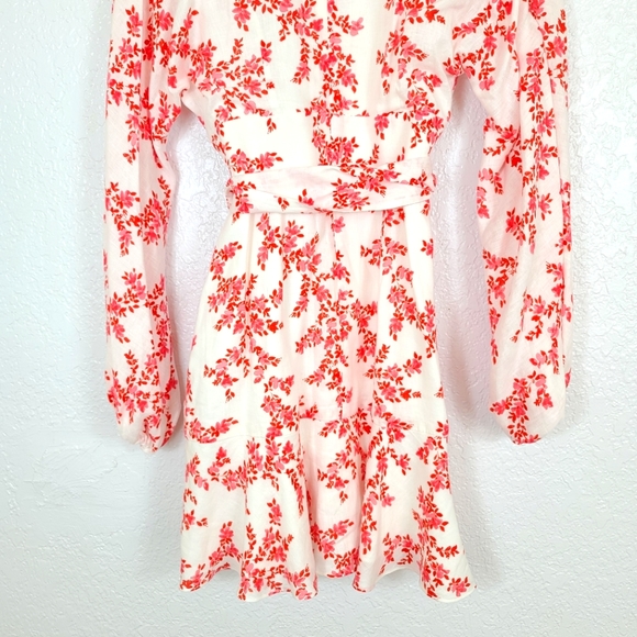 KEEPSAKE The Label Fallen Floral 100% Linen Dress - Picture 11 of 16